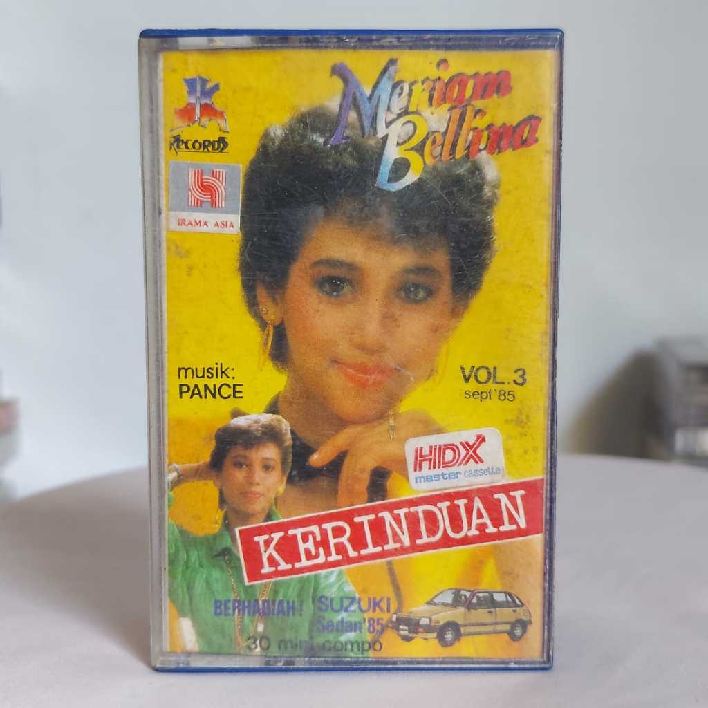 Kaset Pita MERIAM BELLINA KERINDUAN (Original) - Pop Balada Pop Cengeng Nostalgia Indonesia JK Recor
