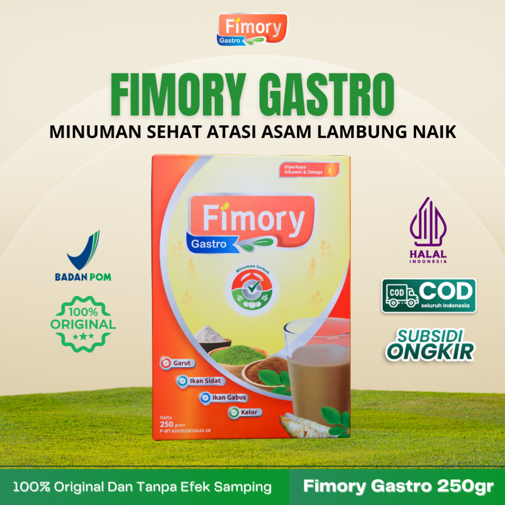 

Fimory Gastro - Minuman Sehat Atasi Asam Lambung Parah | Sudah BPOM Dan Halal