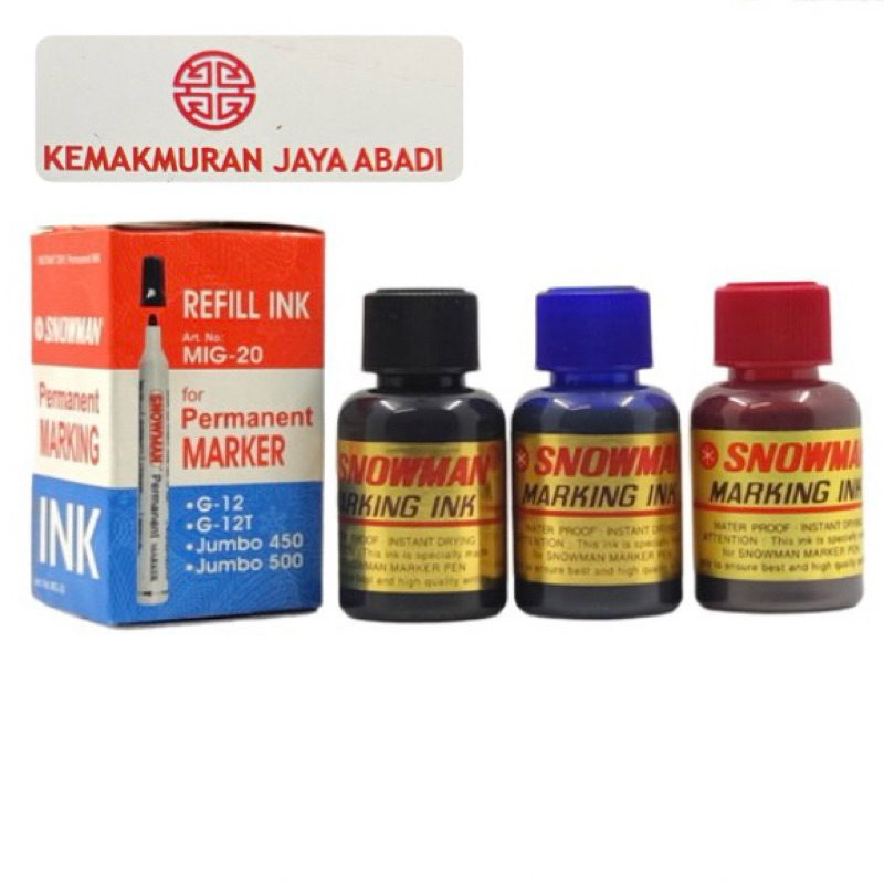 

Tinta Spidol Snowman Permanent / Marker