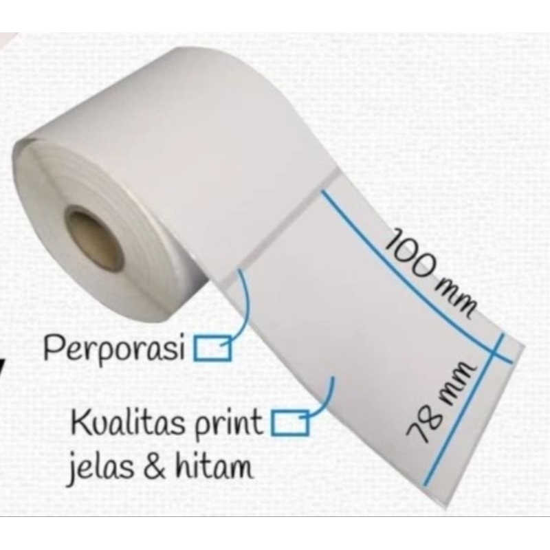 

||LABEL THERMAL 78X100 core 1inch isi 300
