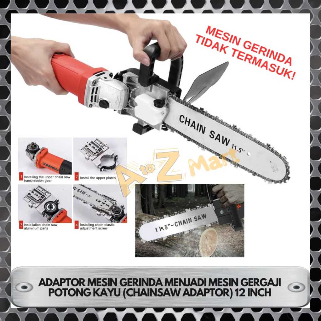 ALAT CHAINSAW CHAIN SAW KONVERTER CONVERTER ADAPTER ADAPTOR KIT SET KONVERTER PENGUBAH MESIN GERINDA