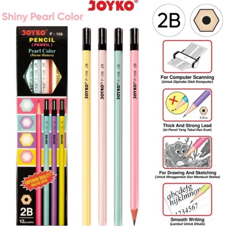 

Pensil 2B P18 Pearl Grosir 12 Pc