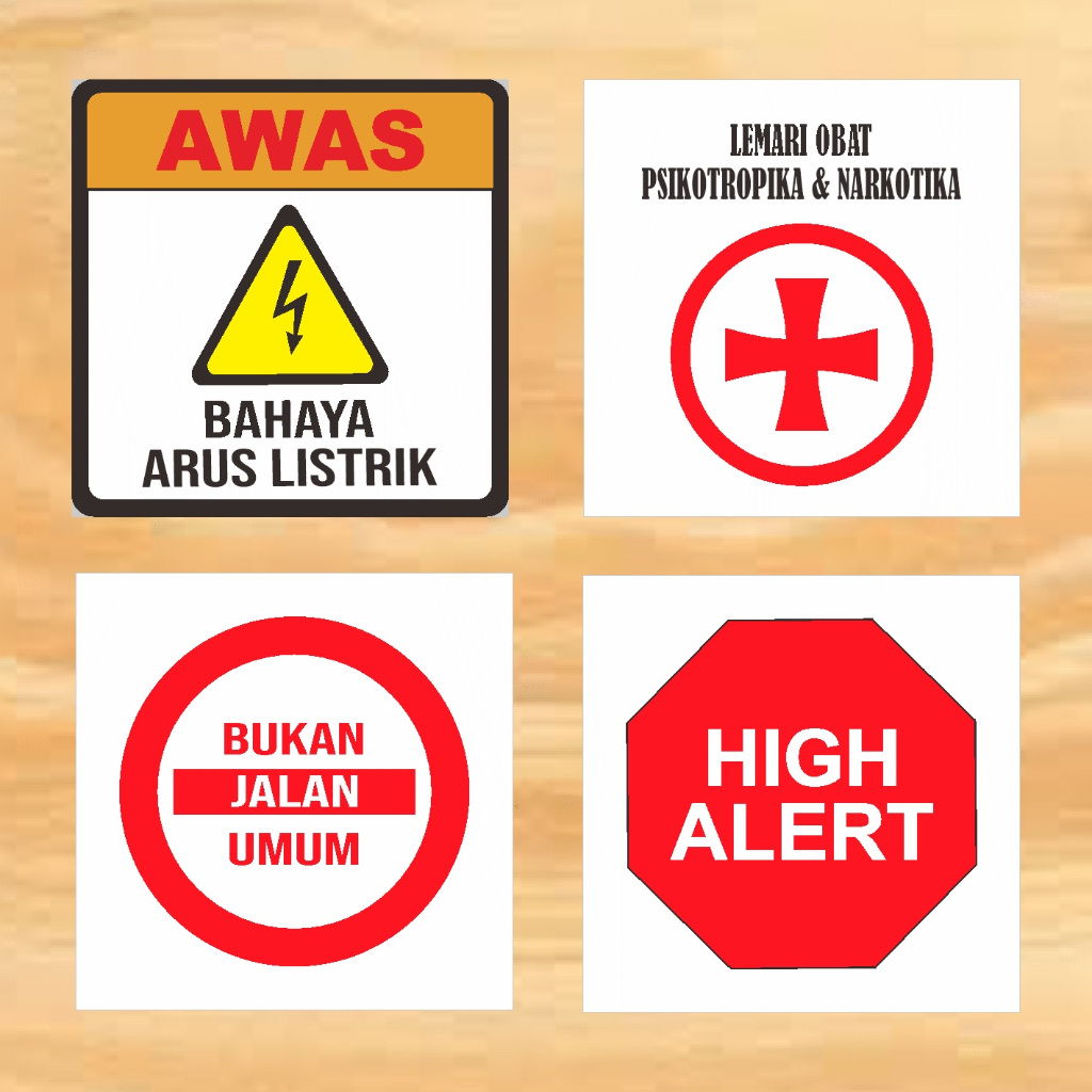 

Aneka Stiker Kantor dan Instansi | Stiker Awas Arus Listrik | Stiker Lemari Obar Psikotropika & Narkoba | Stiker High Allert | Stiker Bukan Jalan Umum