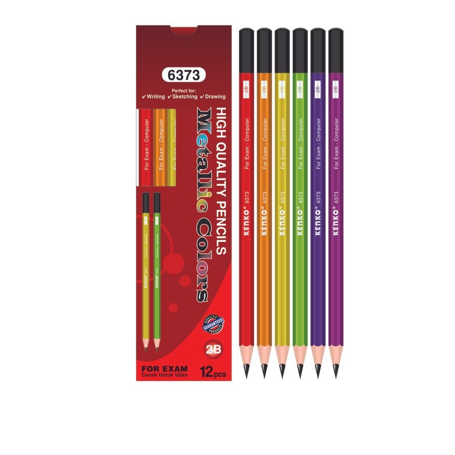 

BERKUALITAS PACK Pensil Pencils 2B Hitam Kenko 6373 MURAH