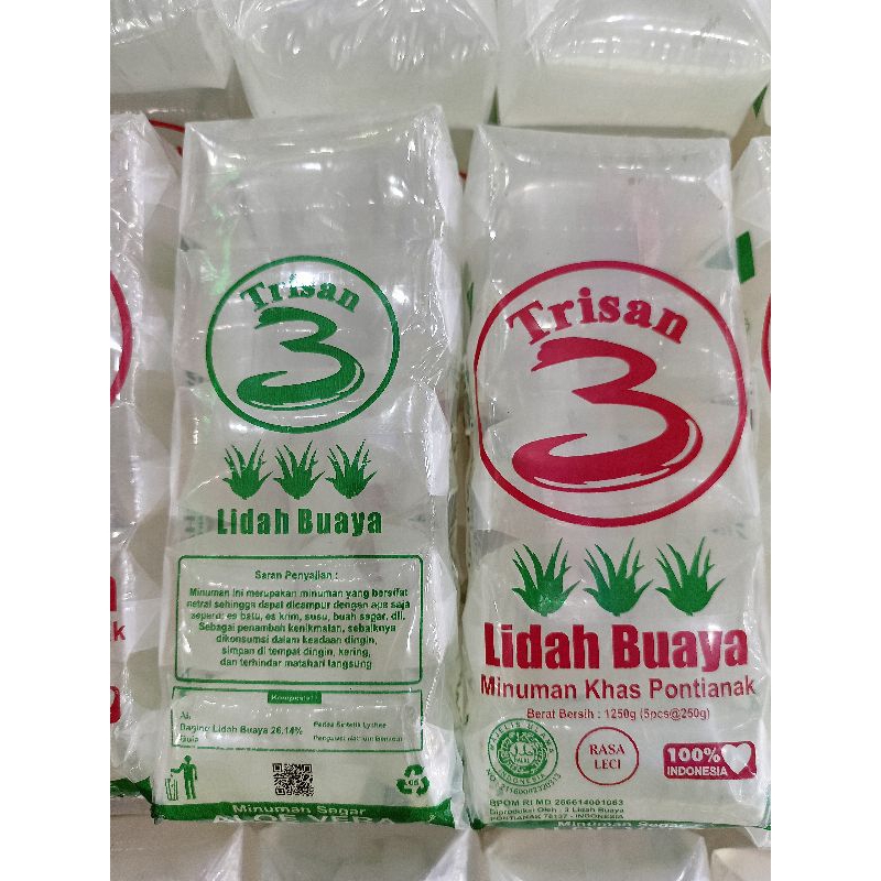 

Trisan Minuman Lidah Buaya Khas Pontianak (Isi 5 Pcs/ Bks)