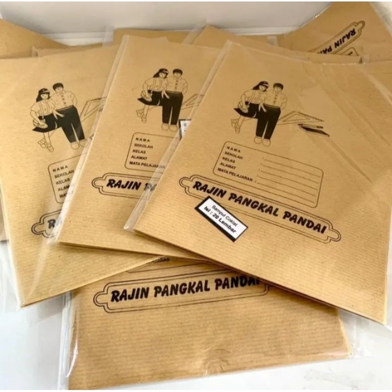 

25LBR Sampul Buku Kharf SZ Kwarto / 1Pack Sampul Buku Coklat