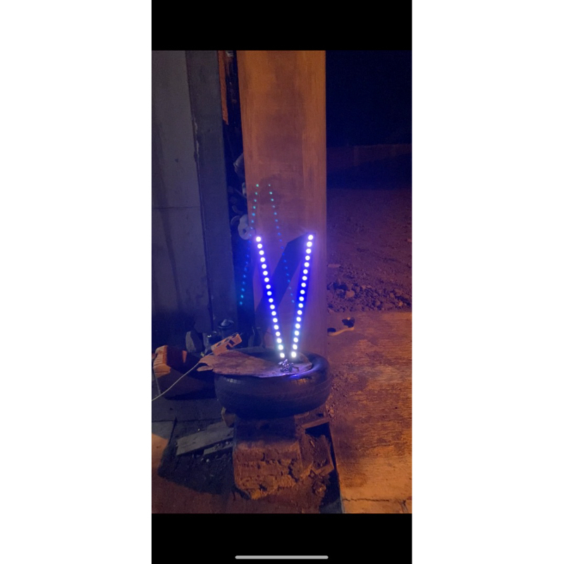 lampu led wallwasher rakitan