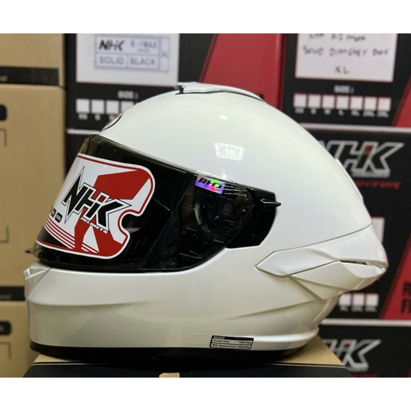 NHK Mark 1 Solid White - Double Visor