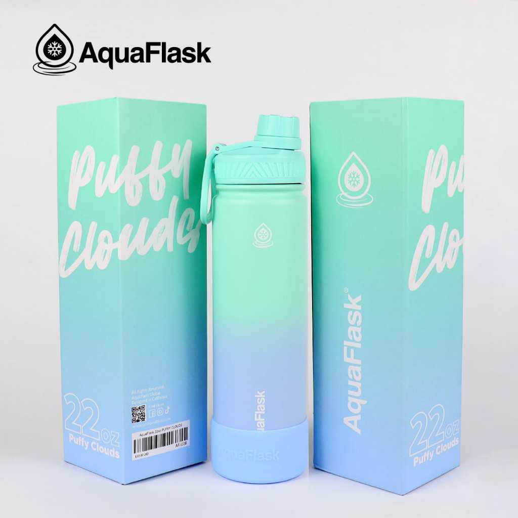 AquaFlask Dream Collection I Bottles 22oz / 32oz / 40oz - Puffy Cloud