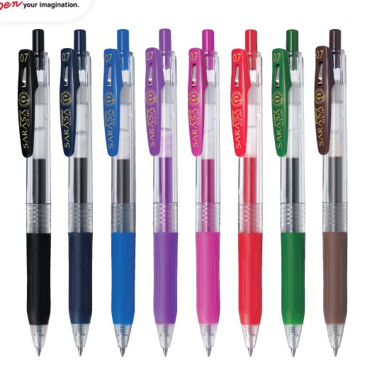 

SUPER DISKON Zebra Sarasa Clip Retractable Pulpen Ukuran 7
