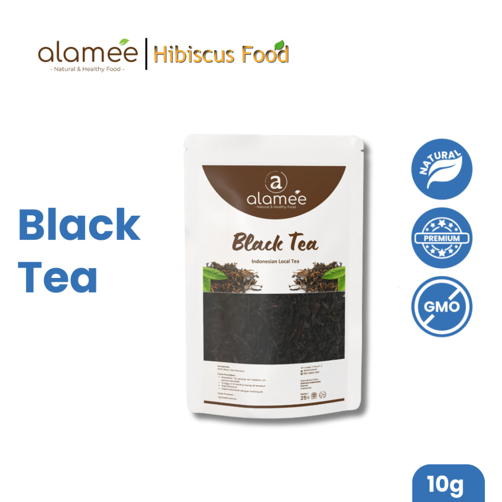 

Black Tea Teh Organic Bunga Kering Hitam Dried Alami Organik Herbal 10gr