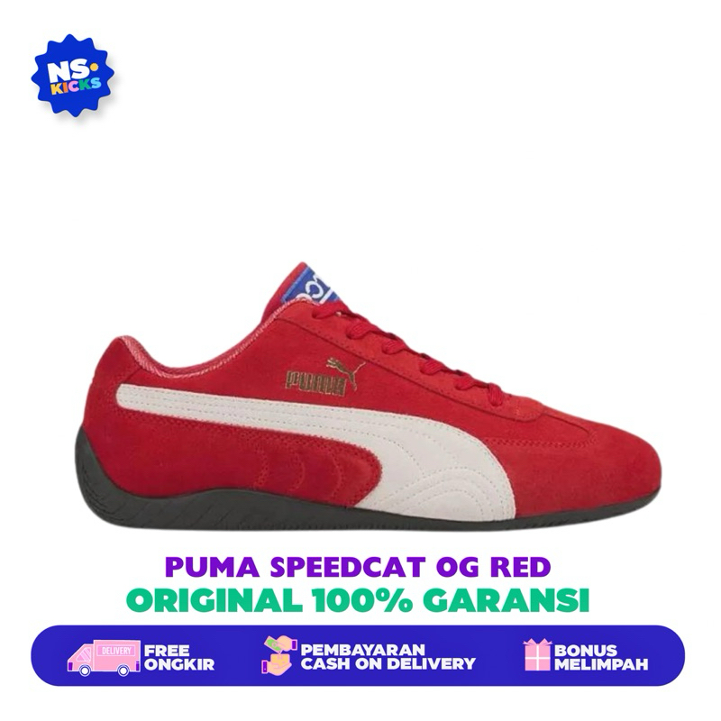 Sneakers Puma Speedcat OG Red Suede Original Resmi