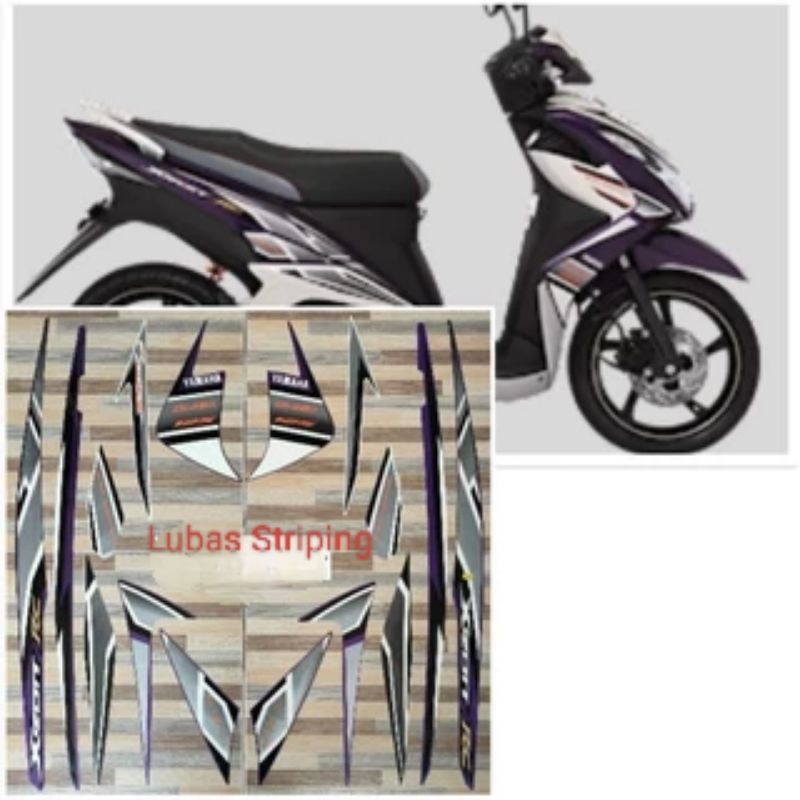 Sticker List les Striping standar motor xeon rc ungu.pulset