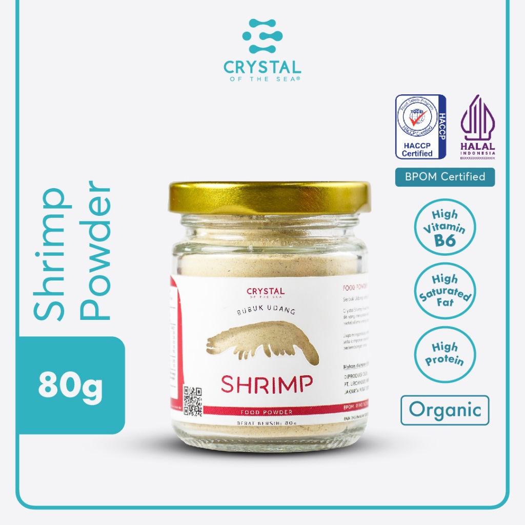 

Crystal of the Sea | Shrimp Powder (80GR) | Bubuk Udang Rebon | Bubuk Umami Udang - Bumbu Kaldu Penyedap MPASI Premium