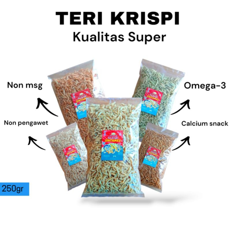 

Teri Crispy 250gram Kualitas SUPER Non MSG & Pengawet- lauk teri crispy -camilan teri krispi -cemilan teri crispy - makanan anak bayi teri crispy kenduy-Teri medan-teri oven-teri jepang- shirasu tei crispy- rufani kenduy crispy-teri nasi -teri aceh kriuk