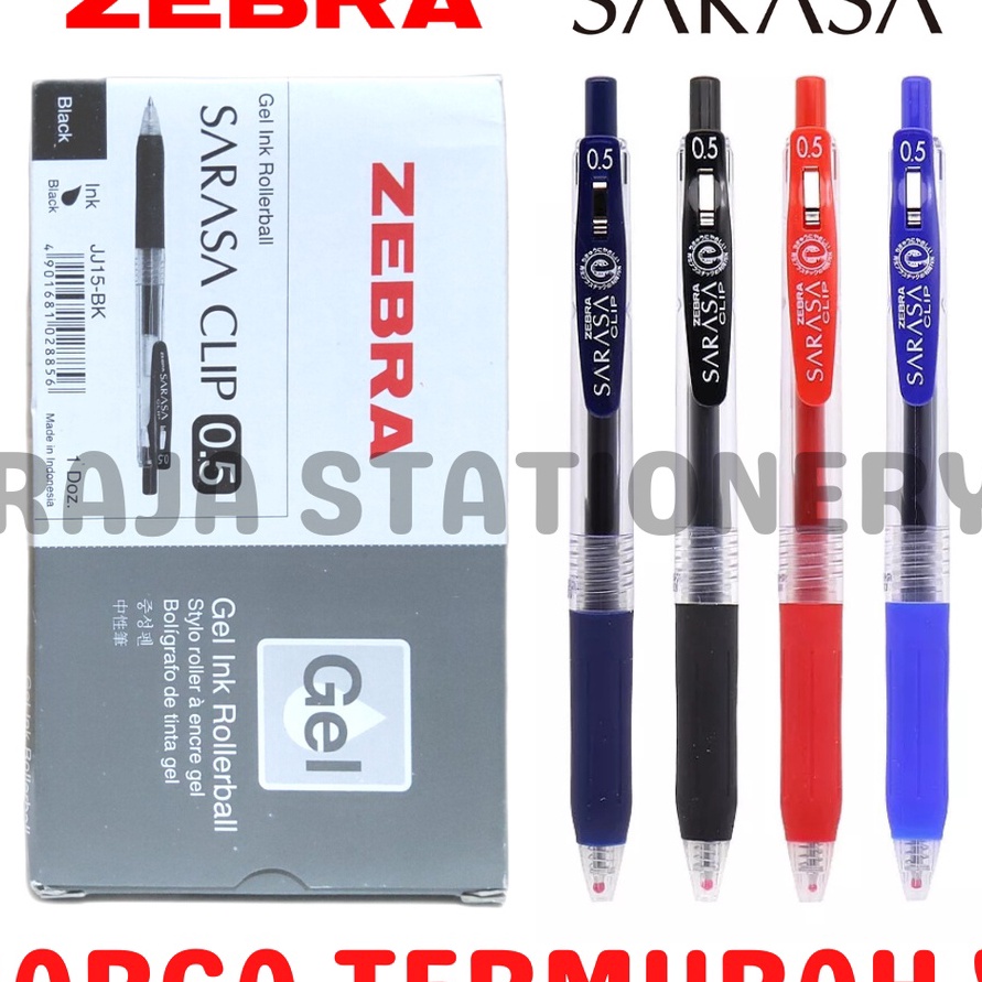 

CEPAT PEN SARASA HITAM BIRU MERAH BLACK BLUE 5 7 ZEBRA PULPEN SARASA