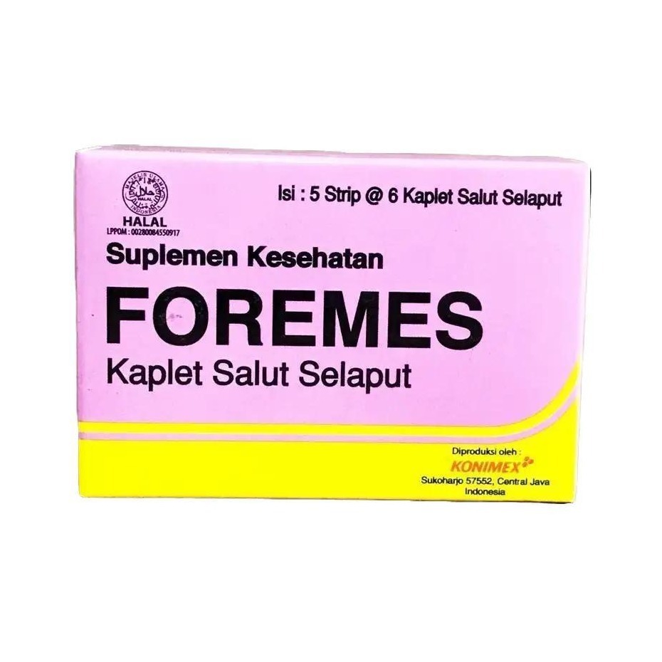 Foremes 30 Tablet - Suplemen Multivitamin Ibu Hamil - Asam Folat, Vitamin B6 & B12