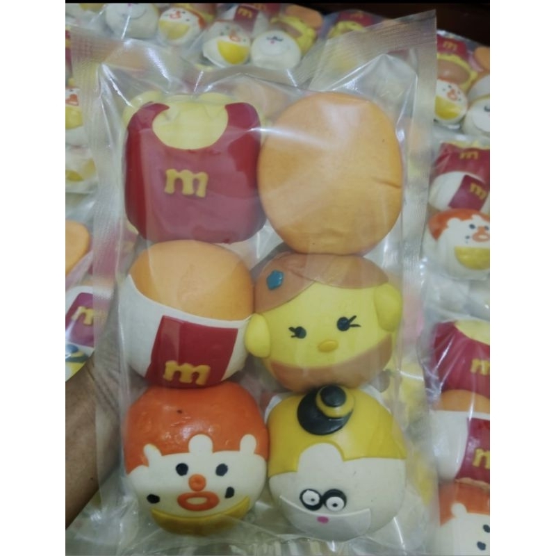 

Bakpao Karakter { Pao Karakter | Bakpao Kartun isi Coklat dan Strawberry| Bekal anak isi 6 pcs