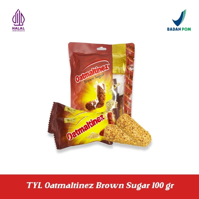 

TYL Oatmaltinez Brown Sugar 100 gr Snack Cemilan Oat