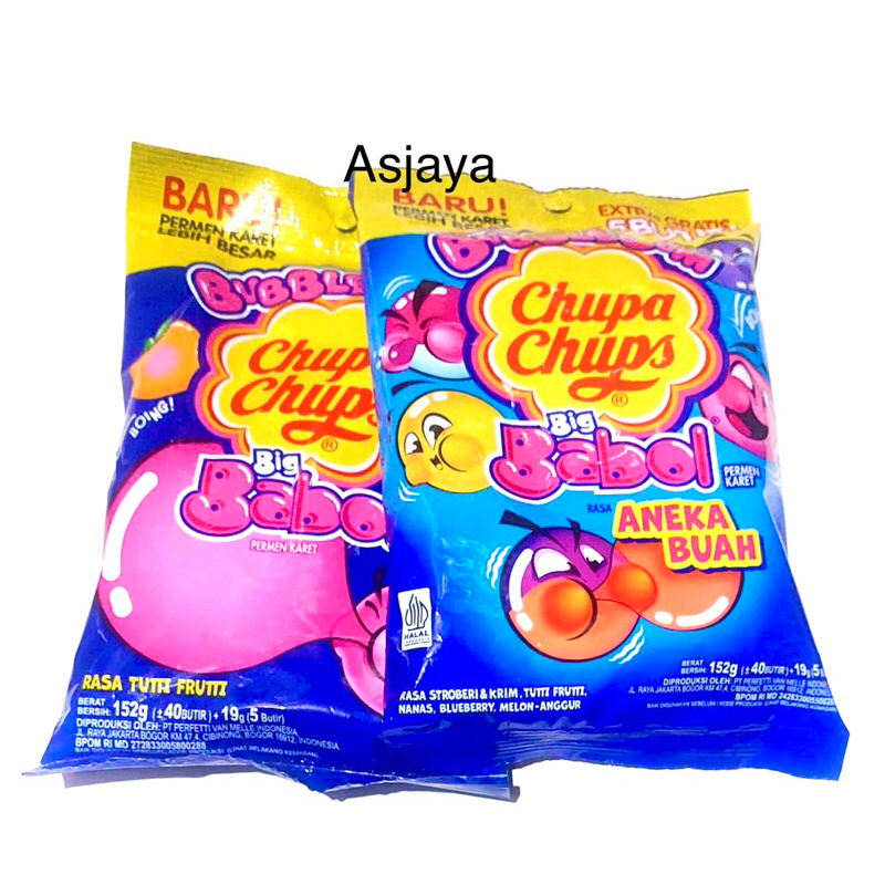 

PERMEN KARET BIG BABOL Chupa chups SAK ISI 40 BUTIR