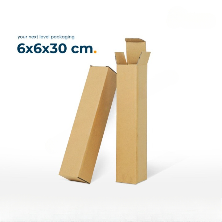 

(5pcs) Box Roll Kemasan Tumbler Botol Minum Dus Persegi Packaging Hampers Size 6x6x30cm