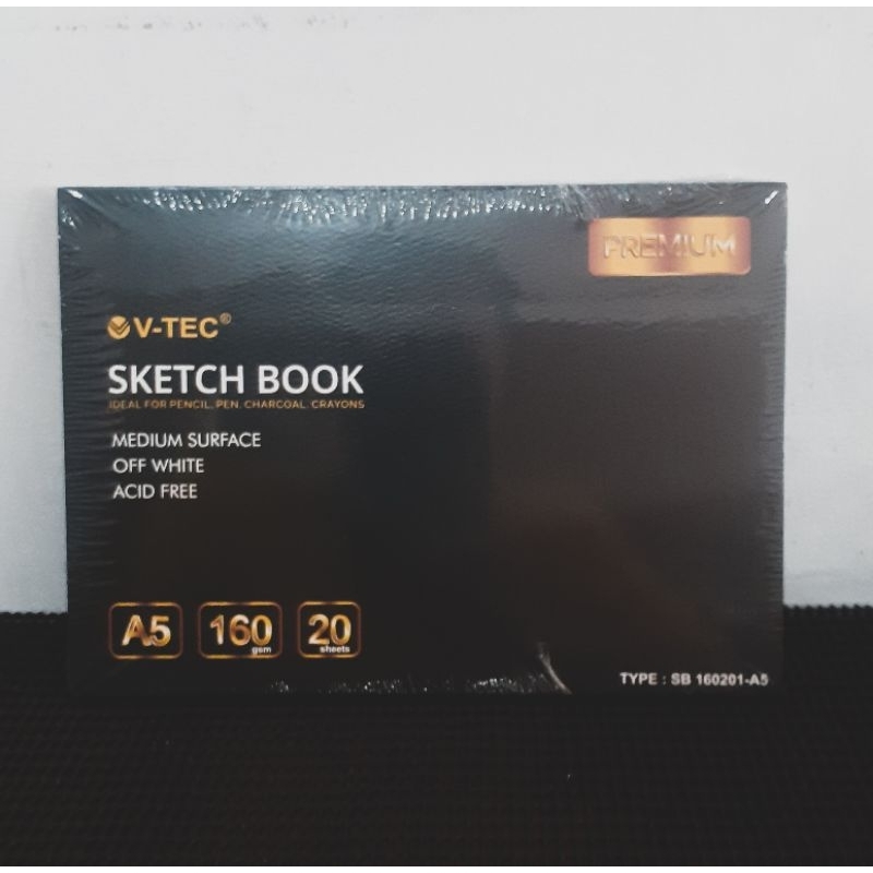 

V-Tec Sketch Book Premium A5 20 sheets. buku sketsa A5