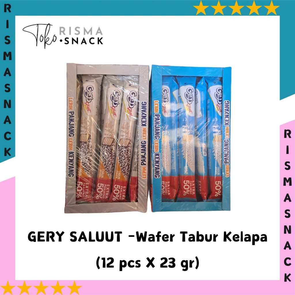 

Gery Saluut Wafer Tabur Kelapa kemasan (12pcs x23gr)