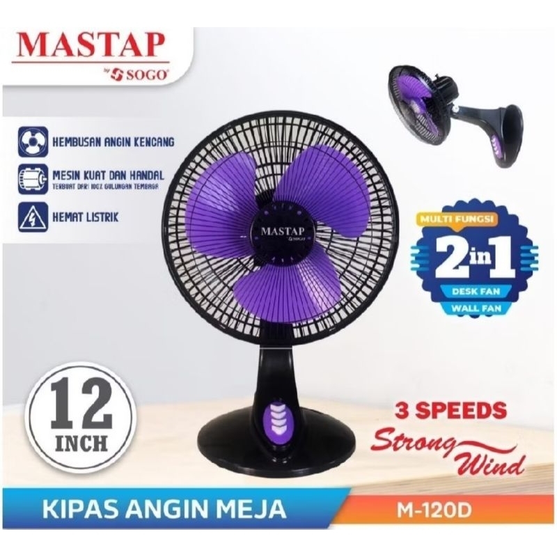 Kipas Angin Mastap Meja 12 inch