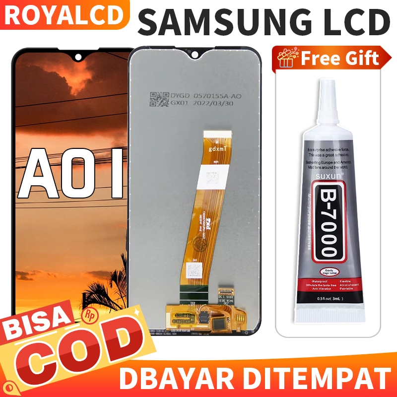 LCD for SAMSUNG  A01  Original COMPLETE Fullset layar hp Touch screen