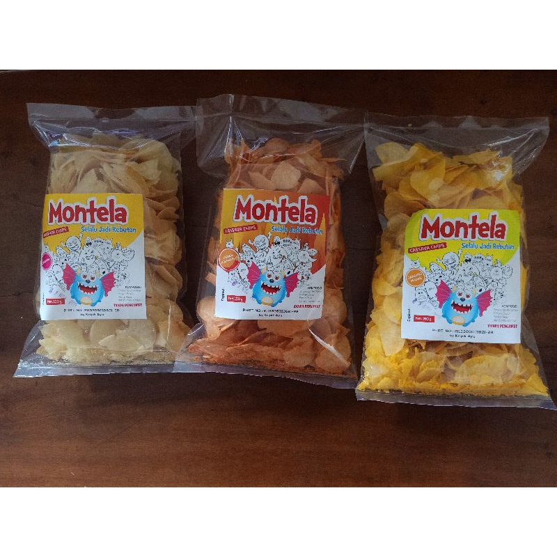 

Makanan Ringan/Snack Montela Keripik Singkong