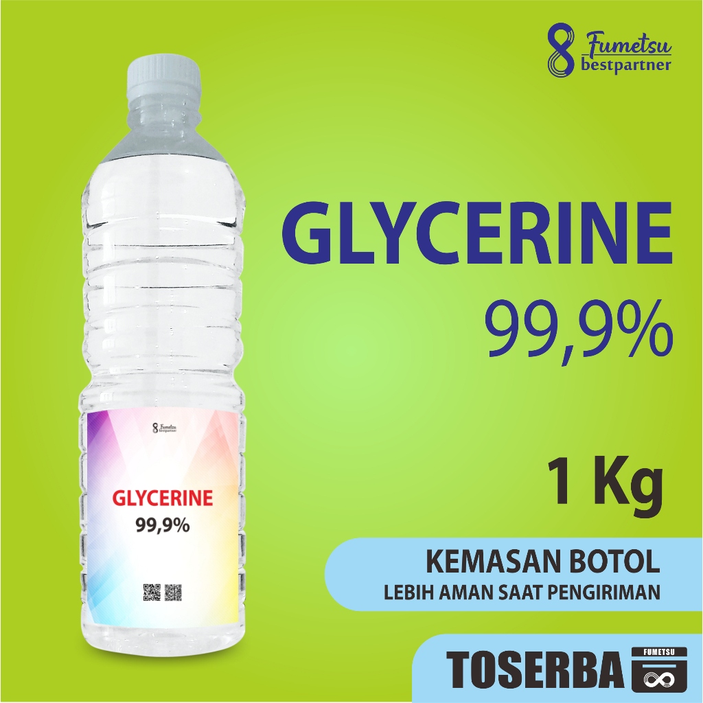 Glycerine 99,9% / Glycerine / Gliserol Pharmaceutial Kemasan 1 Kg