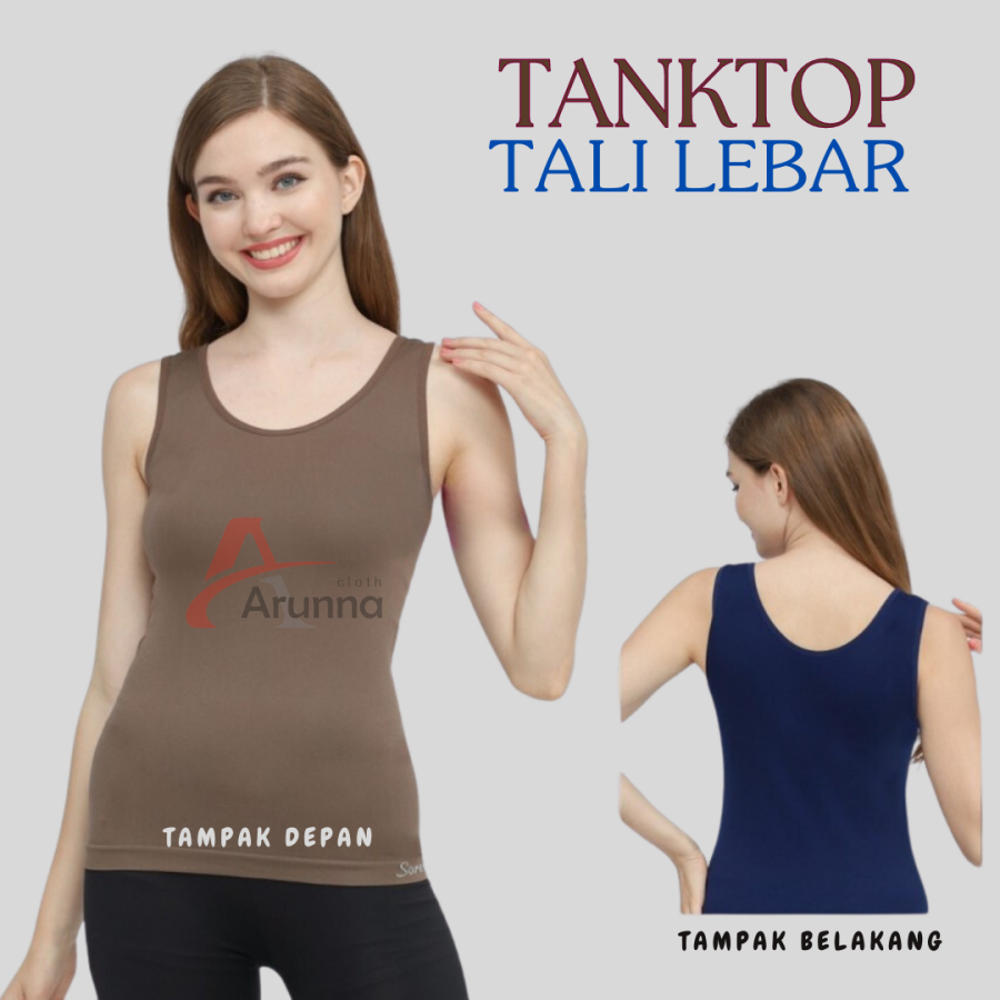Tangtop wanita sexy Singlet Daleman Cewek Tengtop Tank Top Standard dan Jumbo