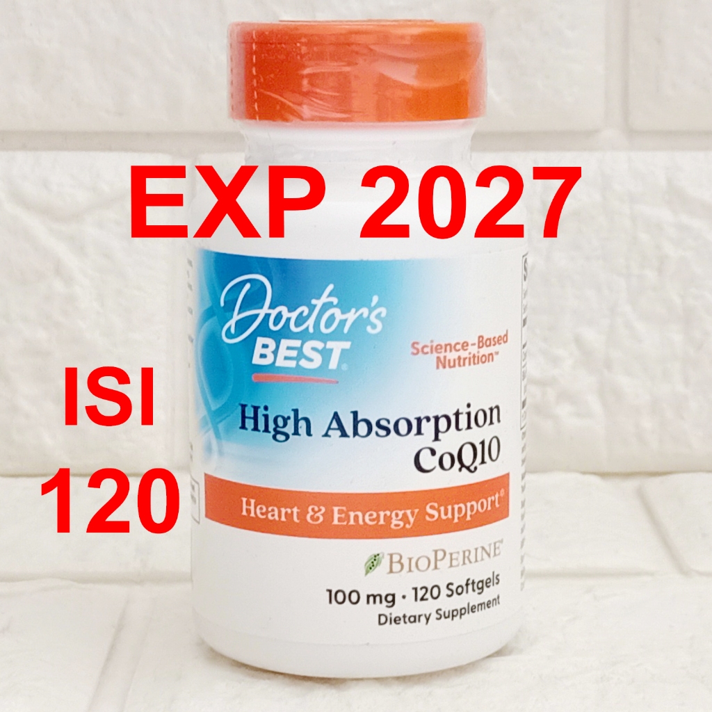 Doctors Best Doctor Best CoQ10 coq10 Coq10 with BioPerine 100 mg120  Doctor's Best CoQ10 Bioperine