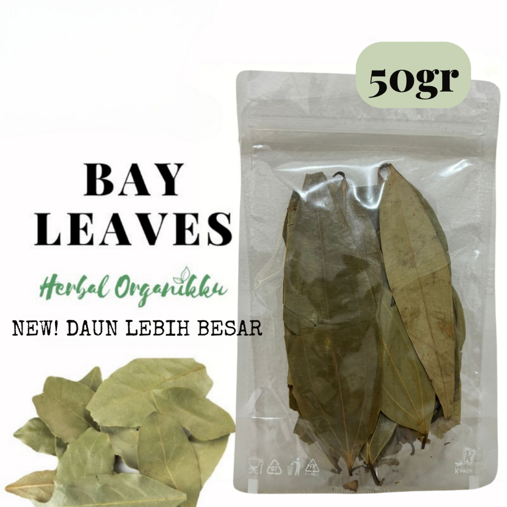 

Bay Leaf Utuh Import Grade A 5, 25 & 50gr | Daun Salam Import