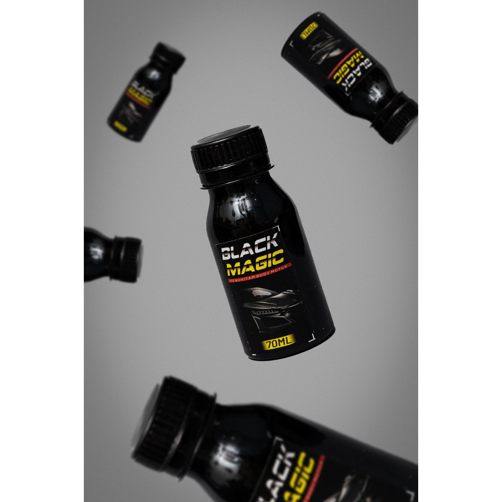Black Magic Penghitam Body Motor Efek Daun Talas Cepat Kering Tahan Lama