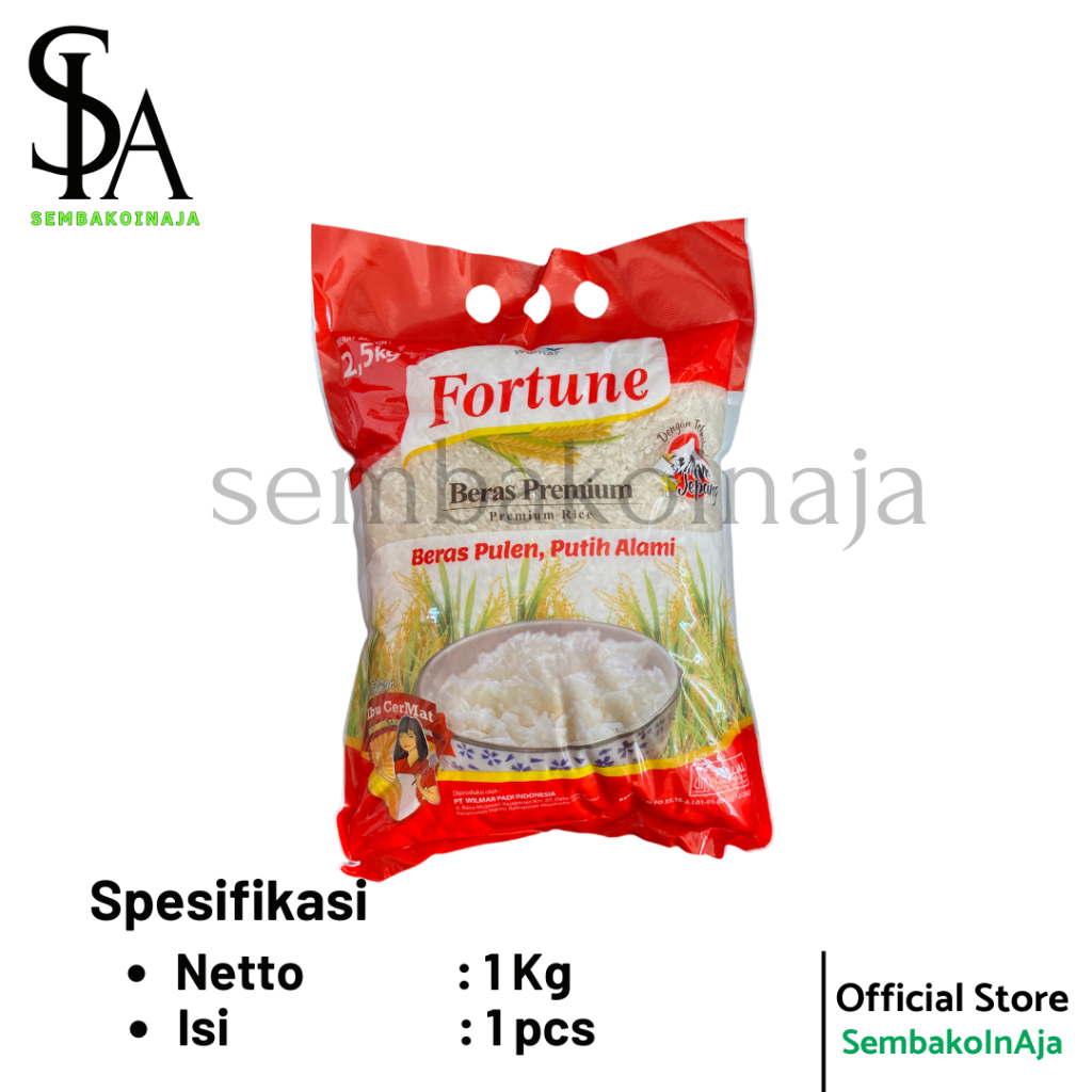 

[ FORTUNE ] Beras Premium 1 Kg