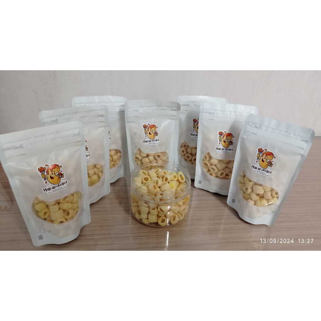 

Makaronimoz/ Makaroni/ Kerupuk Makaroni Cincin Rasa Jagung Manis/ Macaroni/ Macroni/ Ukuran Kecil