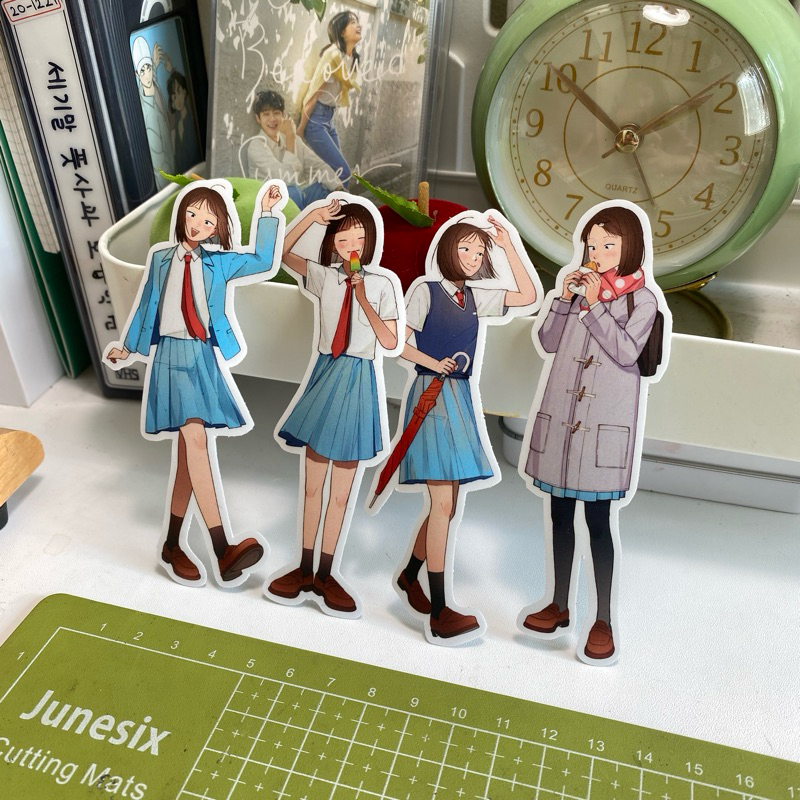 

Skip and Loafer Mitsumi Iwakura / Uniform Stickers by crumby_joy