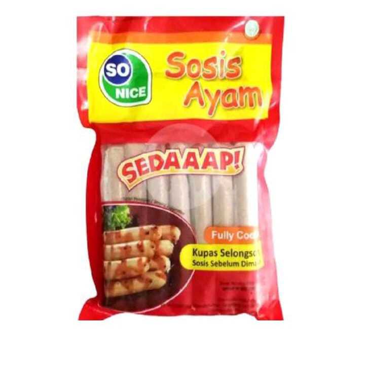 

So Nice Sosis Ayam Sedaaap 375 Gram