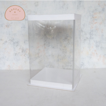 NEW //CUSTOM BOX MIKA TRANSPARANT REGULER KOTAK / KOTAK MIKA KUE BENING / BOX MIKA CAKE TART KOTAK K