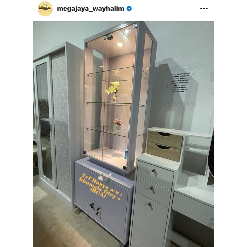 lemari hias mdf