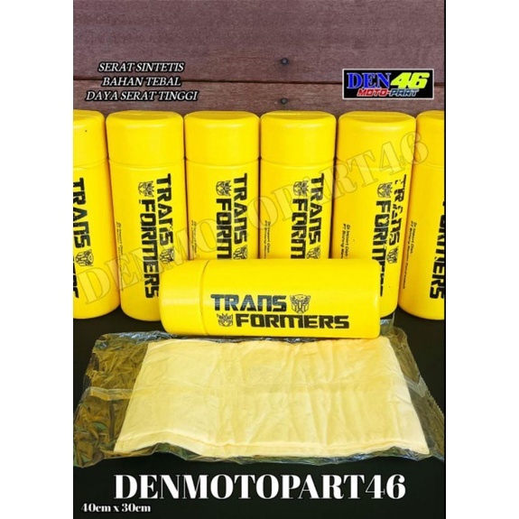 KAIN LAP KANEBO SERAT MICROFIBER [ TRANSFORMER ] chamois pembersih ukuran 30 cm x 40 cm