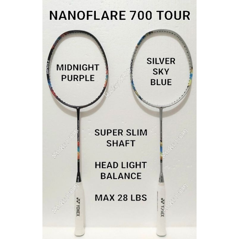 RAKET BADMINTON YONEX NANOFLARE 700 TOUR - HEAD LIGHT BALANCE - SUPER SLIM SHAFT - ORIGINAL YONEX MA
