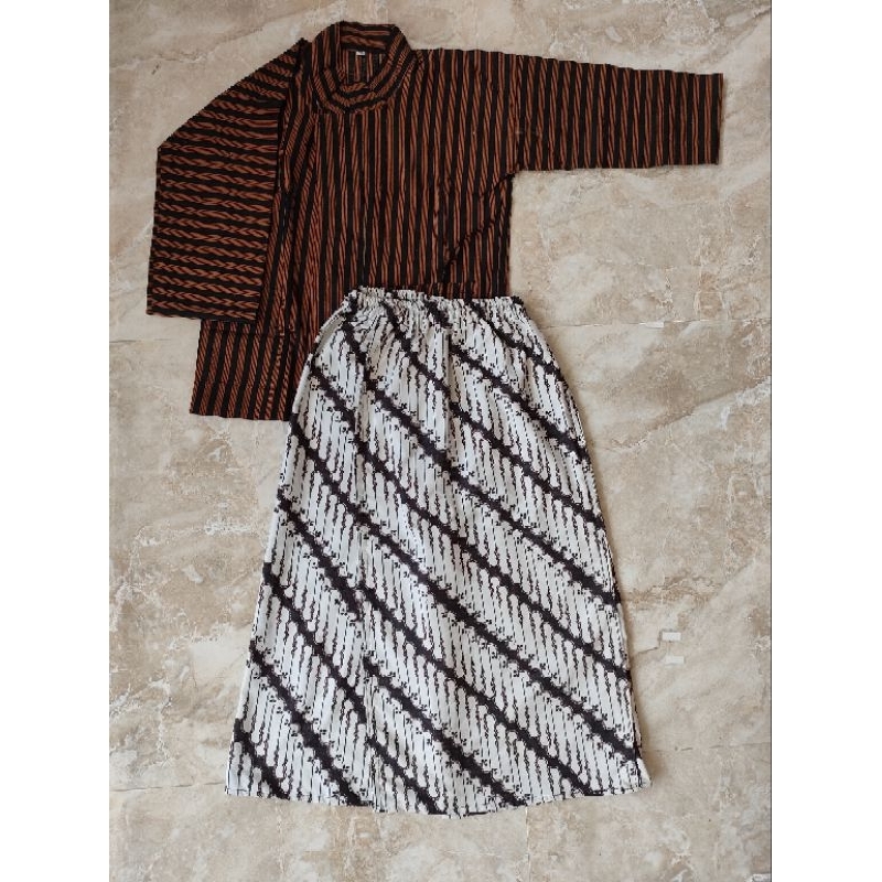 Setelan Surjan Lurik Anak Bahan Katun Alusan ||Baju Tradisional ||Surjan Lurik Bahan Katun Alusan