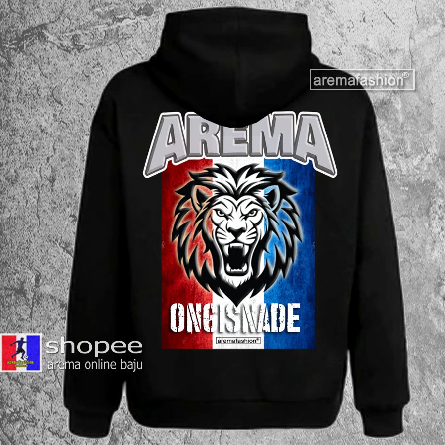 JAKET AREMA ONGISNADE HITAM aremafashion arema online baju