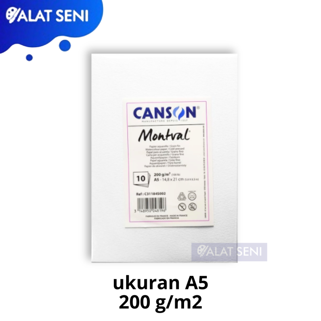 

CANSON MONTVAL A5 200G 10PCS/PACK