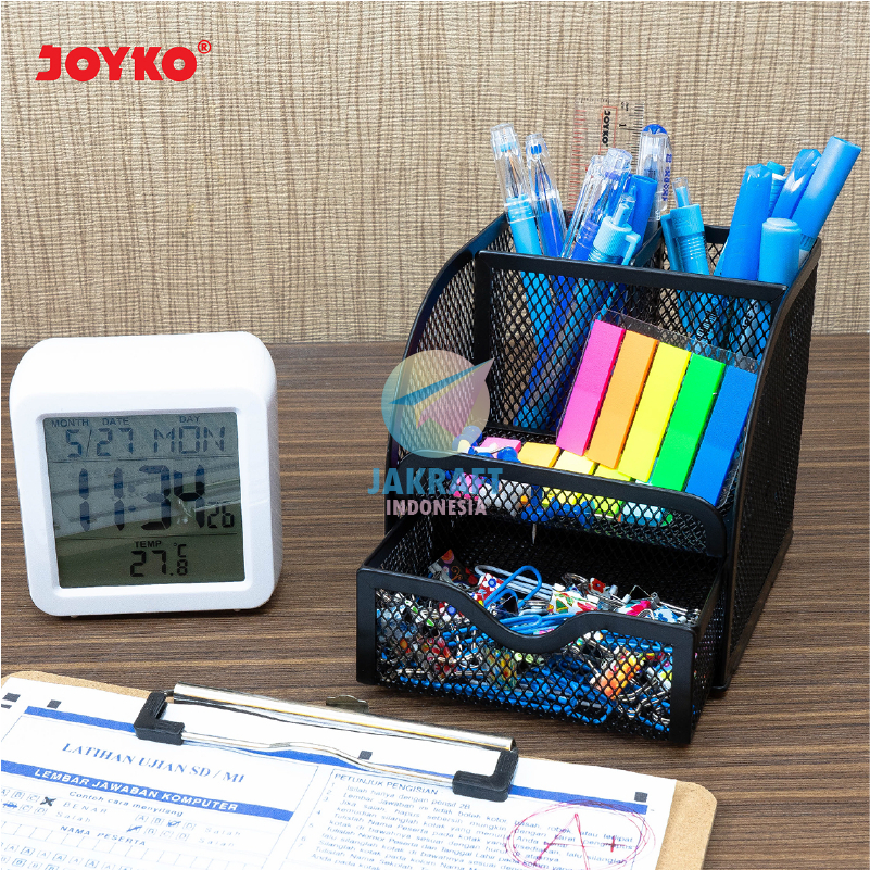 

(1 Unit) Desk Set Jaring JOYKO DS-18 Tempat Alat Tulis Pensil Meja Pen Stationery Stand Holder Jala Besi