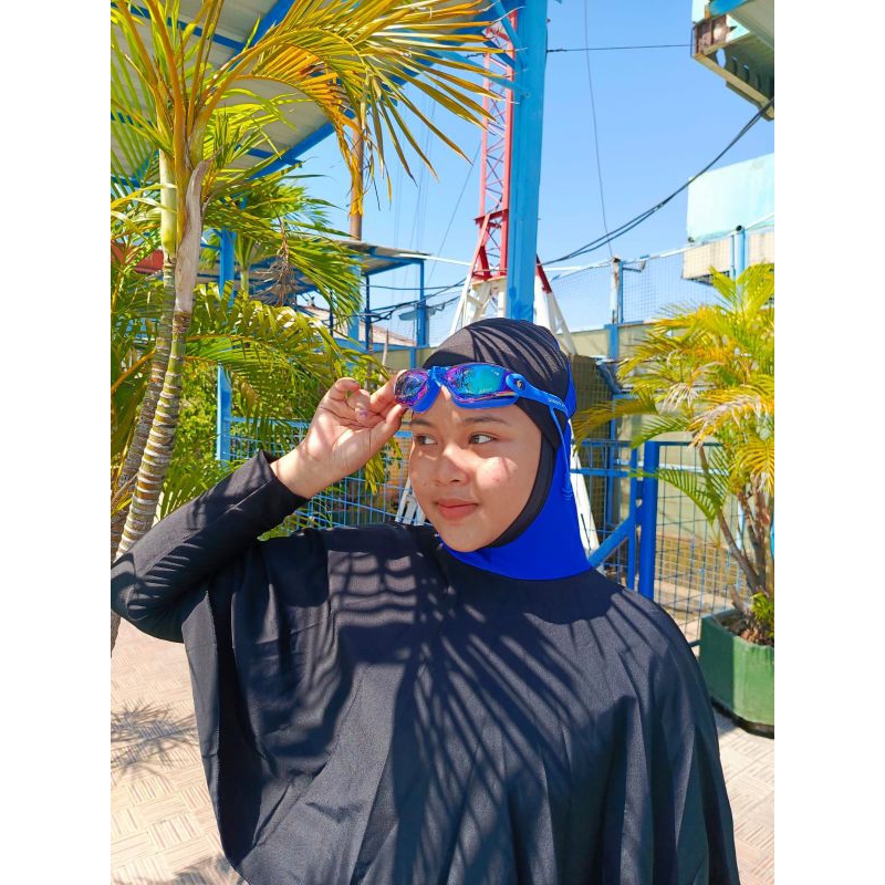 TOPI RENANG MUSLIM WANITA/ JILBAB RENANG MUSLIM DEWASA, ANAK