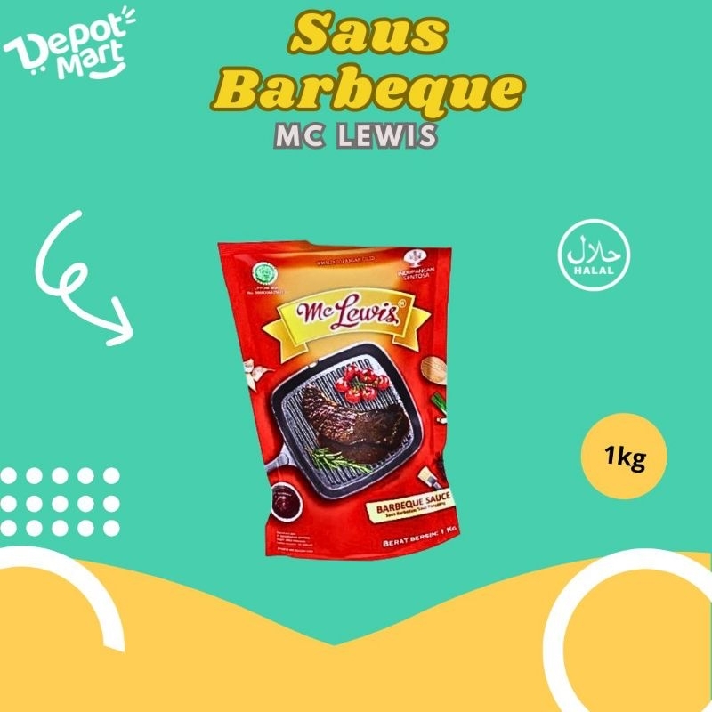

Mclewis Saus Barbeque 1 Kg Mc Lewis Sauce Saos BBQ