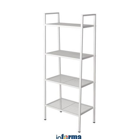 KF7 Informa Libie Rak Besi 4 Tingkat  Putih Storage Rack Metal Tempat Penyimpanan Serbaguna Rak Paja
